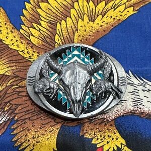 Vintage Siskiyou buckle co. southwestern native belt buckle